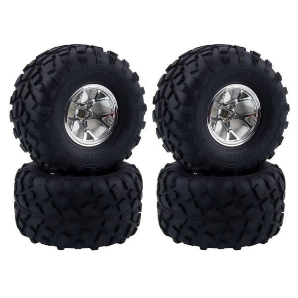 4Pcs Austar Wheel Tires Plastic Wheel Rims for 1/10 RC Crawler HSP HPI Car Parts - Image 1