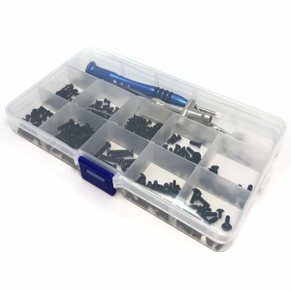 300pcs M2 M2.5 M3 Screw Fastener Kit Cross Sleeve Hex Wrench Swing Arm Pin Screws for Wltoys 144001 144010 124016 124017 124019 RC Car Parts - Image 6