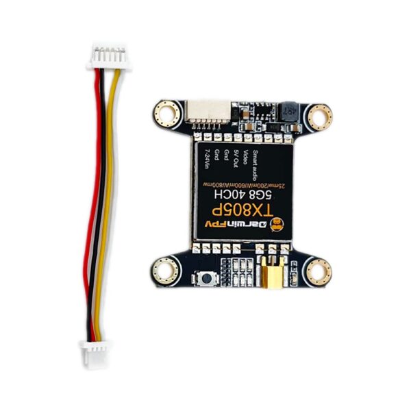 Darwin TX805P 5.8Ghz 40CH 25/200/600/800mW FPV Transmitter SmartAudio VTX for RC Drones - Image 1