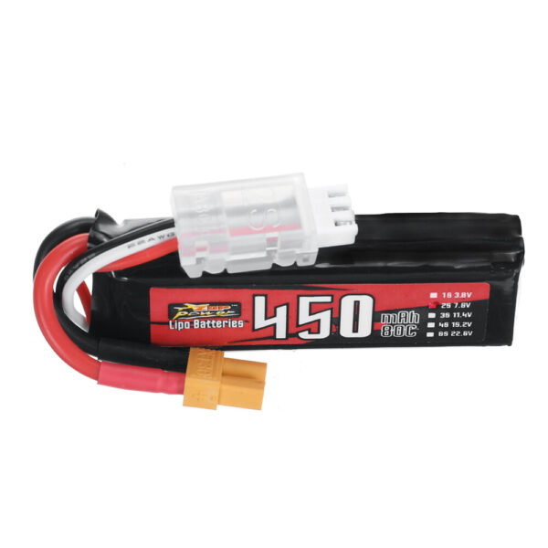 ZOP Power 7.6V 450mAh 80C 2S LiPo Battery With XT30 Plug for RC Drone - Image 4