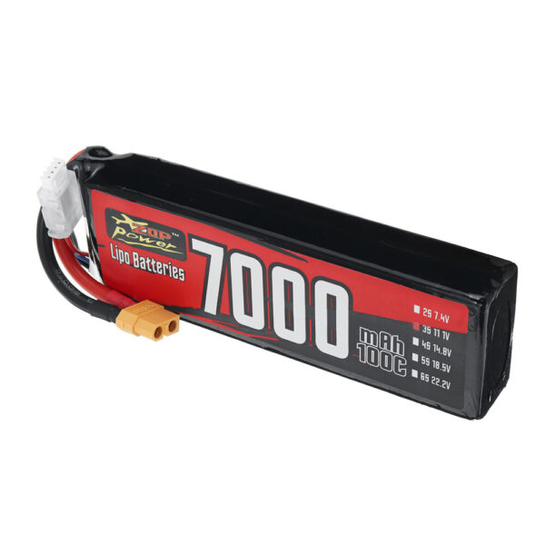 ZOP Power 11.1V 7000mAh 100C 3S 77.7Wh LiPo Battery XT60 Plug for RC Drone - Image 3