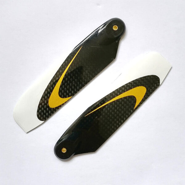 1pair 86mm Carbon Fiber Tail Blade for 550 Class RC Helicopter - Image 4