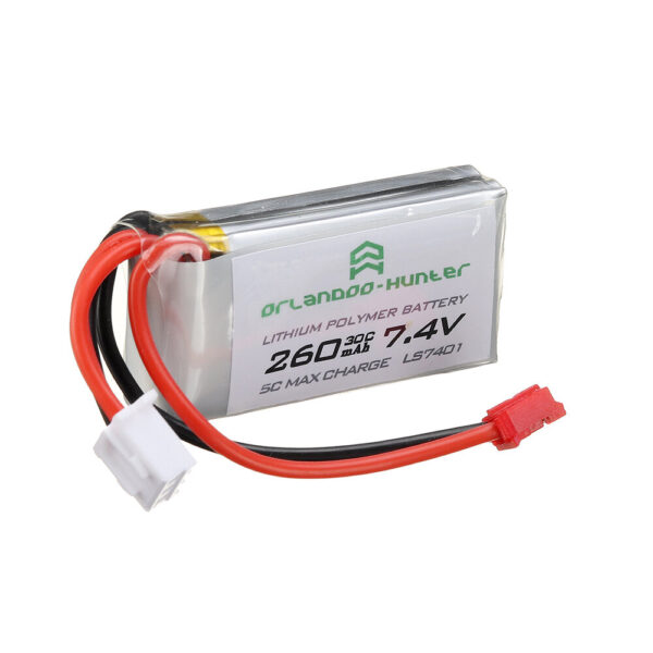 Orlandoo Hunter 7.4V 260mAh 30C 2S Lipo Battery PH2.0 Plug for OH32A02 OH32A03 OH35A01 1/32 1/35 RC Car - Image 4