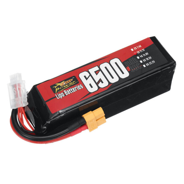 ZOP Power 3S 11.1V 6500mAh 30C 72.15Wh LiPo Battery XT60 Plug for RC Car - Image 2