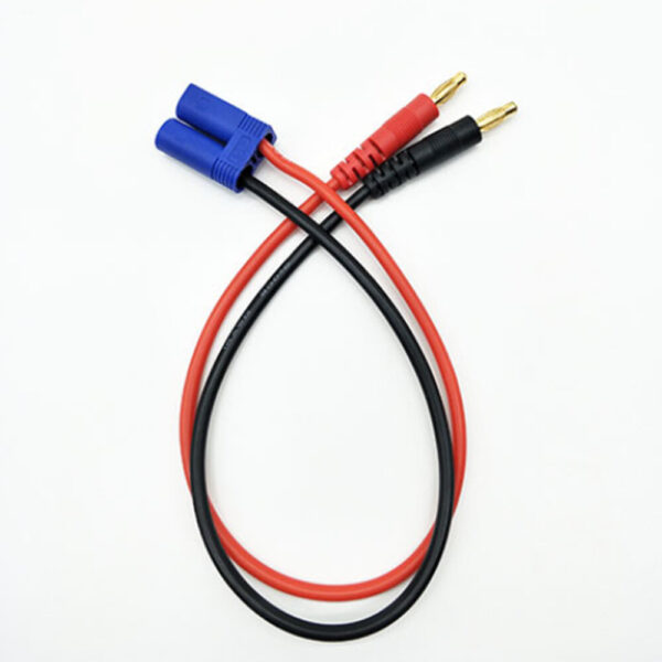 4.0mm Banana Male Plug to EC2 EC3 EC5 Male Connector Lipo Battery Balance Charging Cable 30cm Silicone Wire Charger Cable Adapter for B6 Charger RC Helicopter Vehicle Toys - Image 2