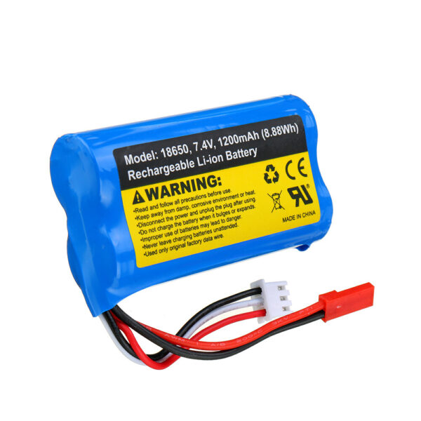 SG 1603 1604 UDIRC 1601 RC Car Spare 7.4V 1200mAh 2S 5C JST Plug Li-ion Battery 1603-012 Vehicles Parts - Image 4