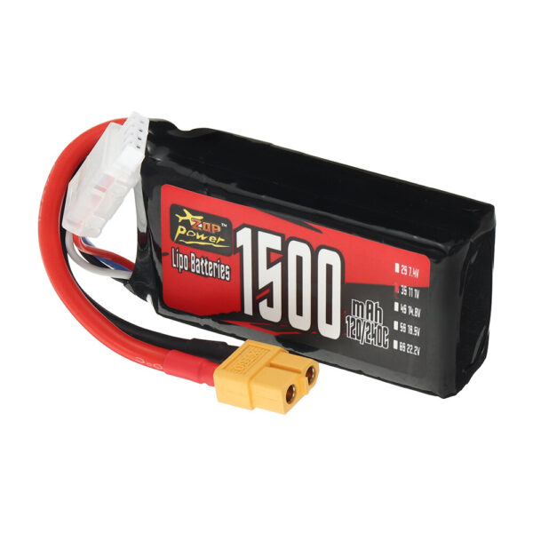 ZOP Power 3S 11.1V 1500mAh 120/240C 16.65Wh LiPo Battery XT60 Plug for RC Drone FPV Racing Quadcopter Helicopter Airplane - Image 3