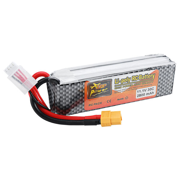 ZOP Power 11.1V 2800mAh 3S 30C Lipo Battery XT60 Plug - Image 1