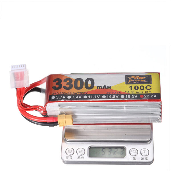 ZOP Power 22.2V 3300mAh 100C 6S Lipo Battery XT60 Plug for RC Racing Drone - Image 8