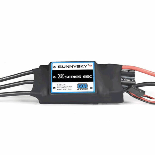 SUNNYSKY X Series 60A 2-6S Brushless ESC With 5V/6V/7.4V 5A BEC 3.5mm XT60 Plug For RC Airplane - Image 5