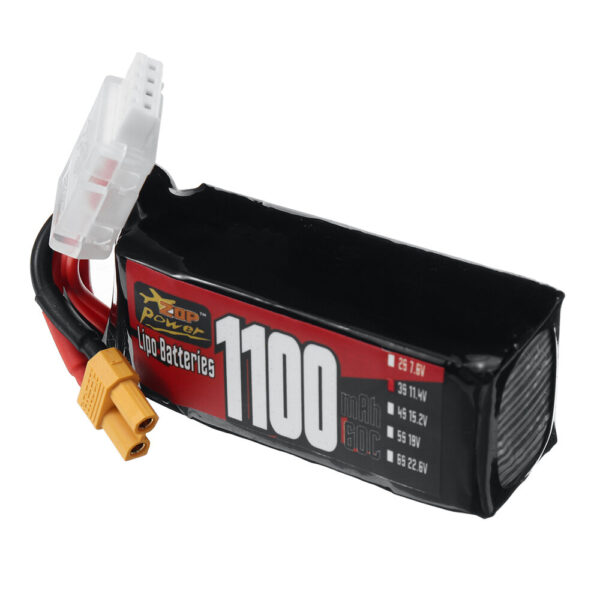 ZOP Power 3S 11.4V 1100mAh 60C 12.54Wh LiPo Battery XT30 Plug for RC Drone FPV Racing - Image 3