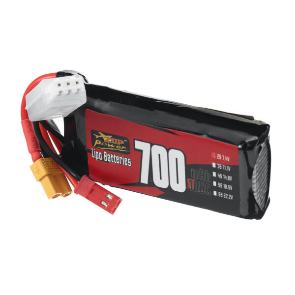 ZOP Power 2S 7.4V 700mAh 105C 5.18Wh LiPo Battery XT30 Plug for RC Car Helicopter - Image 3