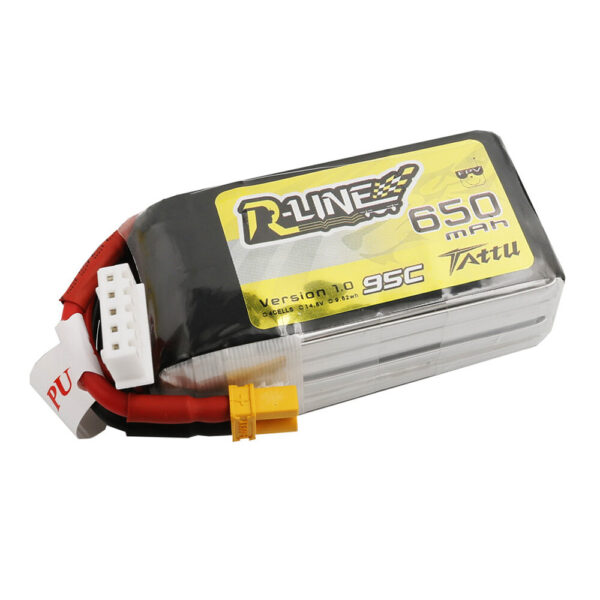 Tattu R-Line 4S 14.8V 650mAh 95C 4S1P Lipo Battery XT30 Plug for GEPRC Tern LR40 FPV Racing Drone - Image 3