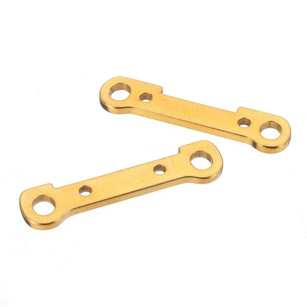 2PCS Wltoys 124017 124019 1/12 RC Car Spare Metal Front/Rear Swing Arm Reinforce Plate 1834 1835 Vehicles Model Parts - Image 1