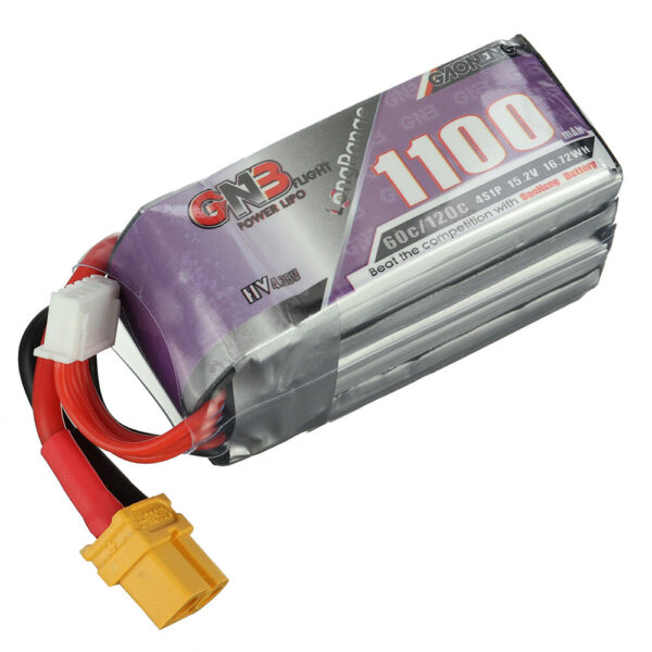 Gaoneng GNB 15.2V 1100mAh 60C 4S LiPo Battery XT30/XT60 Plug for GEPRC Tern LR40 FPV Racing Drone - Image 4