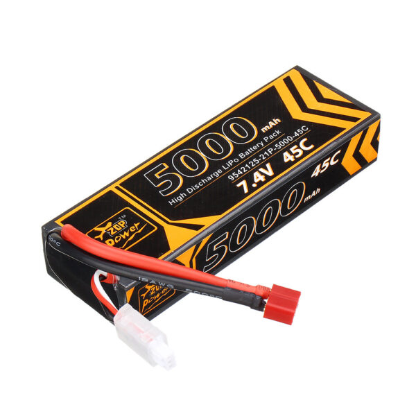 ZOP Power 7.4V 5000mAh 45C 2S Lipo Battery T Plug for 1/10 RC Racing Car - Image 3