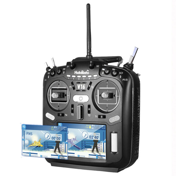 HelloRadioSky V16 ELRS 2.4GHz Multi-protocol EdgeTX & OpenTX Radio Transmitter with 4.3-inch TFT Full-Color Touch Display for FPV Drone Helicopter RC Airplane - Image 1