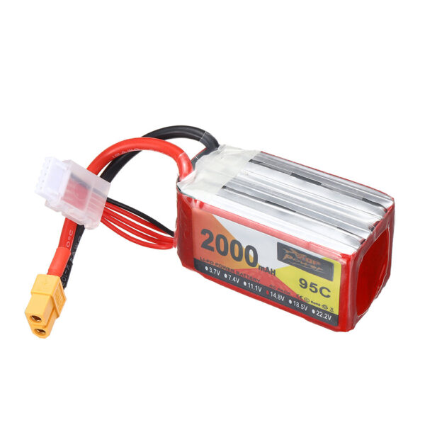 ZOP Power 14.8V 2000mAh 95C 4S LiPo Battery XT60 Plug for RC Drone - Image 2