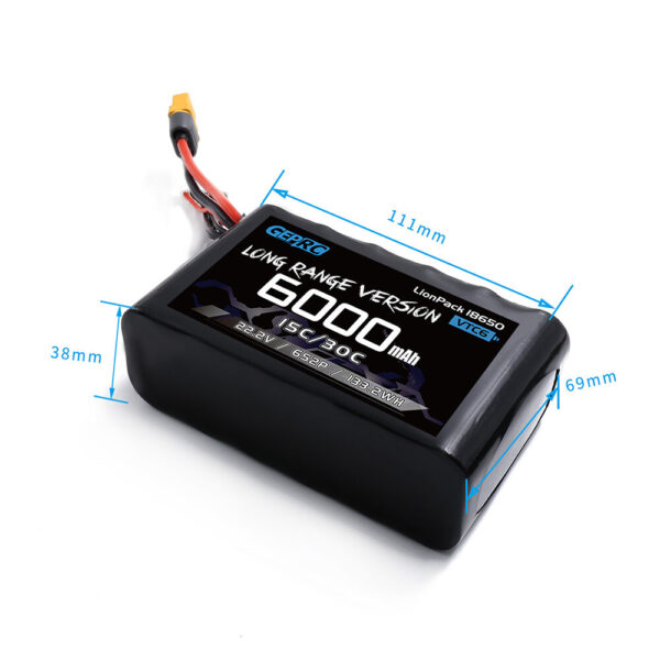 GEPRC VTC6 18650 4S 14.8V 3000mAh 4S1P XT60 XT30 / 6S 22.2V 3000mAh 6000mAh 6S1P 6S2P XT60 LionPack Battery for Crocodile Baby 4 Crocodile7 Long Range / Eachine  Novice-IV FPV Racing Drone - Image 5