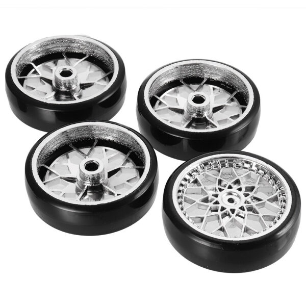 4PCS WPL D12 Micro Card Simulation Drift Tire Racing Vehicle Models RC Car Parts R505 - Image 5