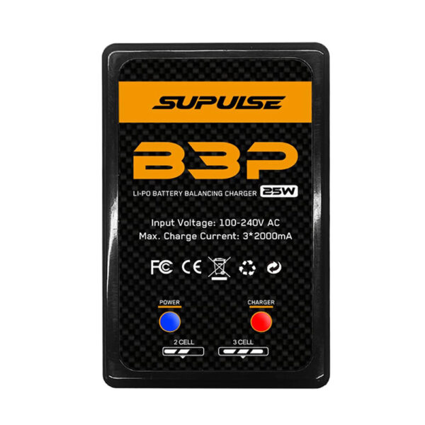 SUPULSE B3P AC 100-240V 2000mA 25W Lipo Battery Balance Charger for 2S 7.4V 3S 11.1V Lipo Battery - Image 1