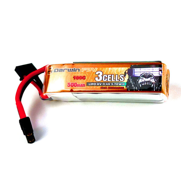 DarwinFPV 11.4V 500mAh 100C 3S LiPo Battery XT30U-F Plug for BABY APE/PRO/V2 RC Drone FPV - Image 1