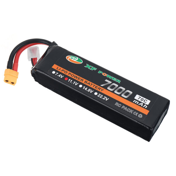 XF POWER 11.1V 7000mAh 70C 3S LiPo Battery XT60 Plug for RC Drone - Image 5