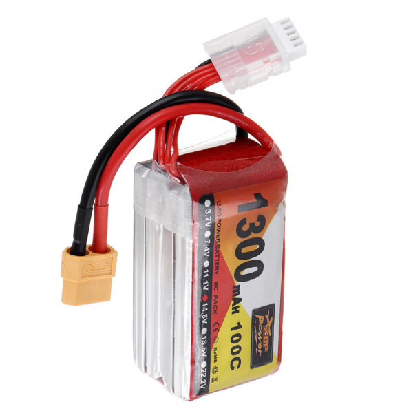 ZOP Power 14.8V 1300mAh 100C 4S Lipo Battery XT60 Plug for RC Racing Drone - Image 5