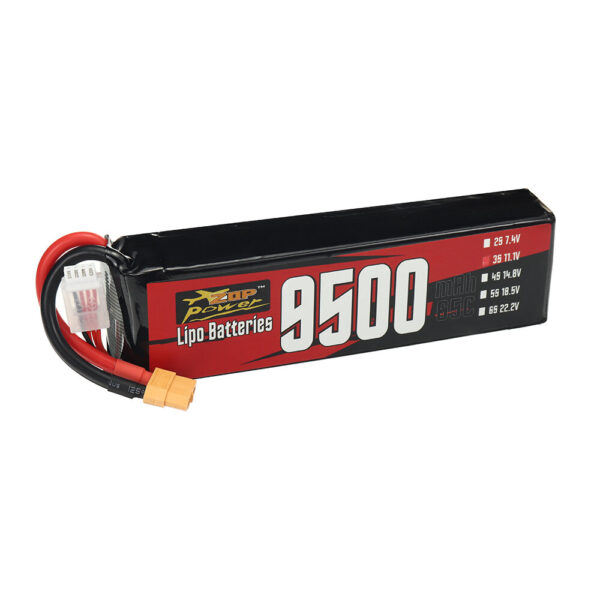 ZOP Power 3S 11.1V 9500mAh 65C 105.45Wh LiPo Battery XT60 Plug for RC Car - Image 4