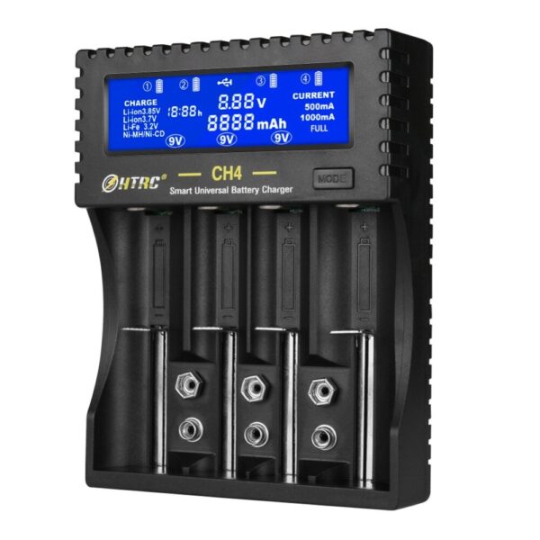 HTRC CH4 Battery Charger Li-ion Li-fe Ni-MH Ni-CD Smart Fast Charger for 18650 26650 6F22 9V AA AAA 16340 14500 Battery Charger - Image 3