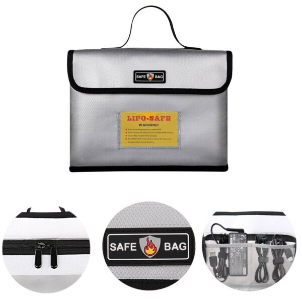 260*180*130mm Multifunctional Explosion-proof Bag Battery Safety Bag for Lipo Battery Charger - Image 3