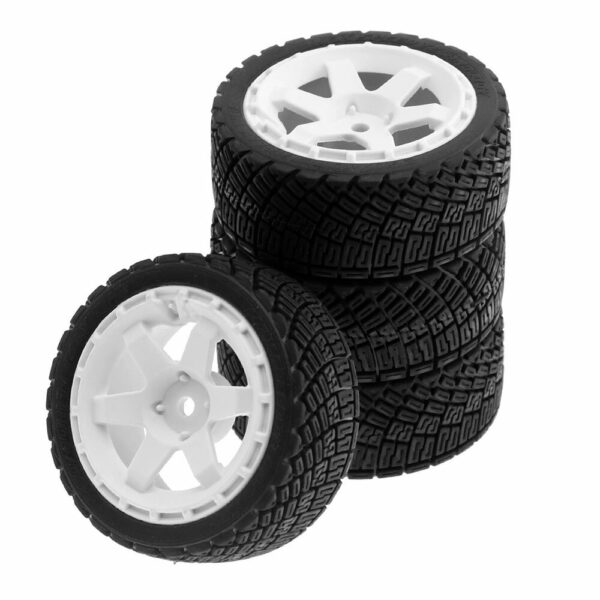 RS 12mm Hex RC Car Wheel Tires for 1/10 Tamiya TT02 XV01 HSP Lancia Remote Control Parts - Image 1