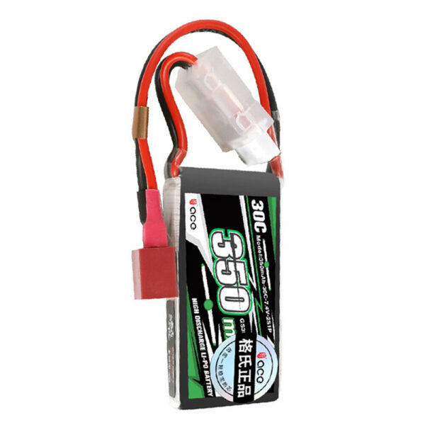 Tattu ACE 7.4V 350mAh 30C 2S1P LiPo Battery T Plug for RC Car - Image 3