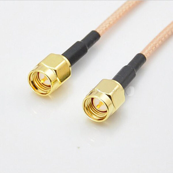 2pcs SMA Male To SMA Male Pigtail Adapter Extended Cable - Image 1