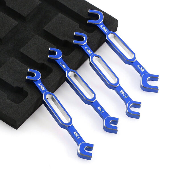 4Pcs Wrench 3/3.2/3.5/3.7/4/5/5.5/6mm Turnbuckle Nut Ball End Joint Remover Universal Tool For RC Car Boat Parts - Image 1