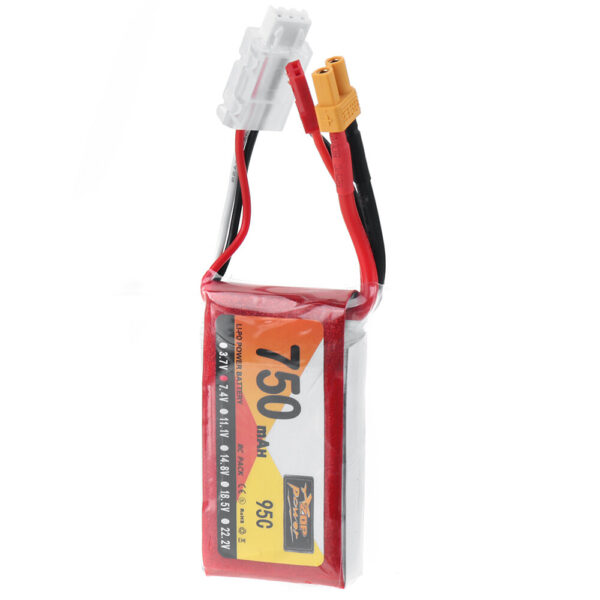 ZOP POWER 7.4V 750mAh 95C 2S LiPo Battery XT30 JST Plug for RC Drone - Image 4