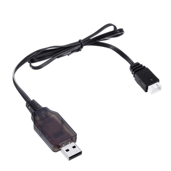 HS 7.4V 2S Li-ion Battery Charger USB Charging Cable for 18301 18302 18311 18312 1/18 RC Car Parts - Image 3