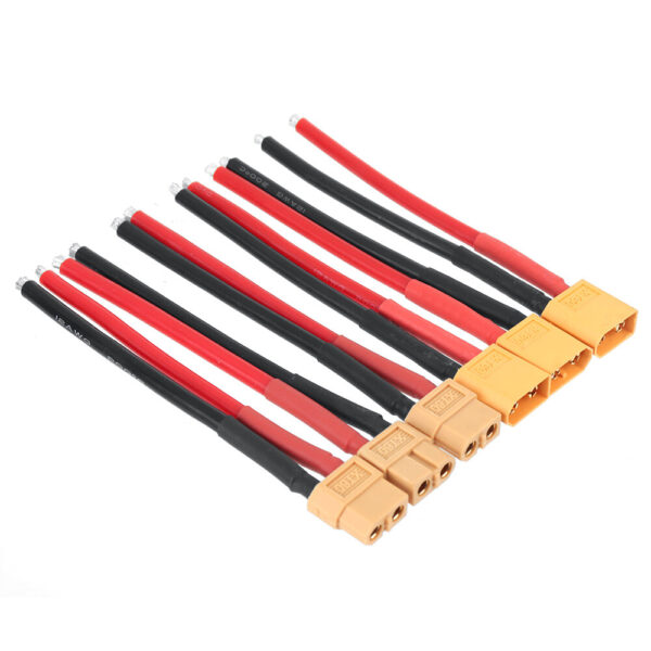 3Pairs XT60 Male Plug 12AWG 10cm Silicone Cable Wire - Image 3