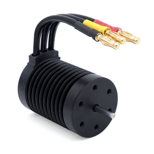 SURPASS HOBBY M540 3.175mm Shaft 4.0mm Gold-Plated Connectors All-Black Waterproof Brushless Motor for 1/14 RC Car Parts - Image 4