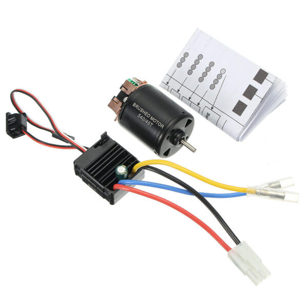 540 Motor 60A ESC Carbon Brushed Shaft 3.175mm For 1/10 RC Car - Image 1