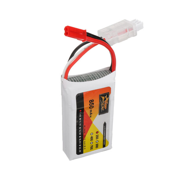 ZOP Power 7.4V 850mAh 25C 2S LiPo Battery JST Plug for RC Drone - Image 4