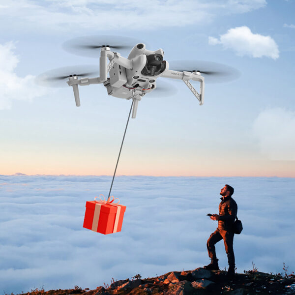 BRDRC Airdrop Air Dropping System Remote Thrower Transport Gift Sea Fishing Delivery Device for DJI MINI 4 PRO RC Drone - Image 1