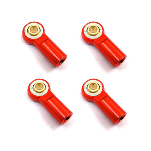 4PCS Metal M3 Aluminum Link Tie Rod End Ball Joint for 1/10 Crawler SCX10 D90 Racing RC Car Parts - Image 2