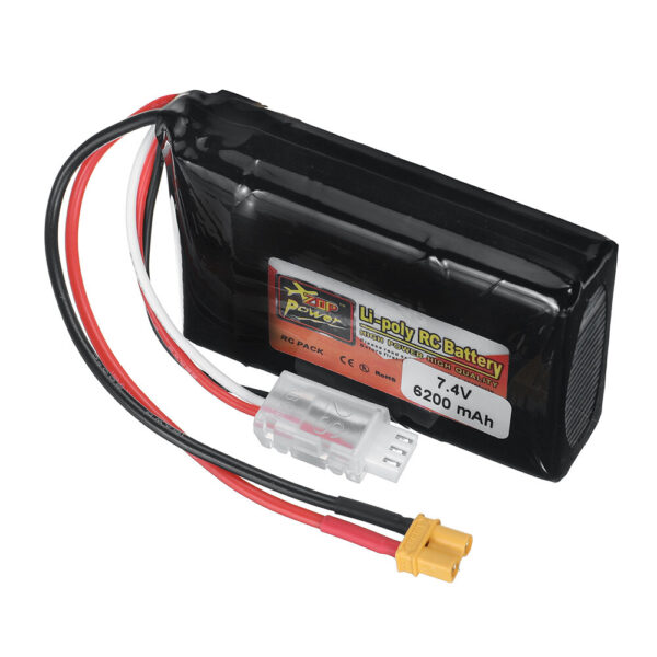 ZOP Power 7.4V 6200mAh 2S LiPo Battery With XT30 Plug for Boxer/TX16S radio - Image 4