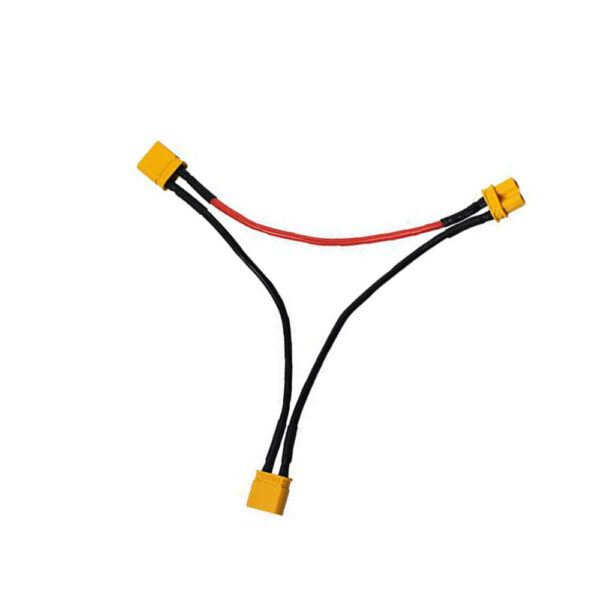 Amass XT30 Series Battery Pack Connector Adapter Cable  1 Female to 2 Male 18AWG 10CM Cable for RC Lipo Battery - Image 2