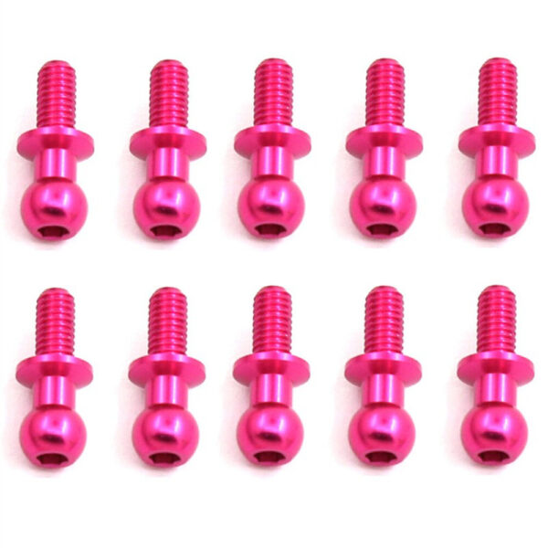 10PCS Metal Pull Rods Shocks Ball Head M3 for TAMIYA TT01 TT02 D5 1/10 RC Car On-Road Vehicles Models Toys Spare Parts 53640 - Image 2