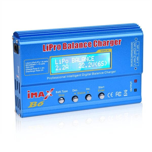 iMAX B6 80W 6A Lipo Battery Balance Charger XT60 Plug with Power Supply Adapter - Image 2