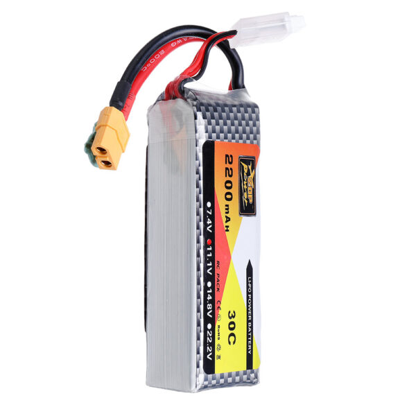 ZOP Power 11.1V 2200mAh 30C 3S Lipo Battery XT60 Plug - Image 6