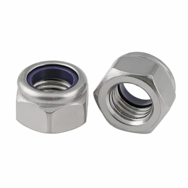 10Pcs M2 M2.5 M3 M4 M5 304 Stainless Steel Black Hex Nylon Insert Lock Nut Self-locking Nylock Nut Locknut - Image 6