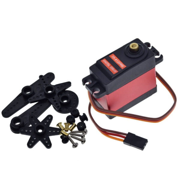 TD-8120MG Waterproof Metal Gear Digital Servo with 20KG High Torque 180Angle for RC Remote Control Car Model Vehicle - Image 1